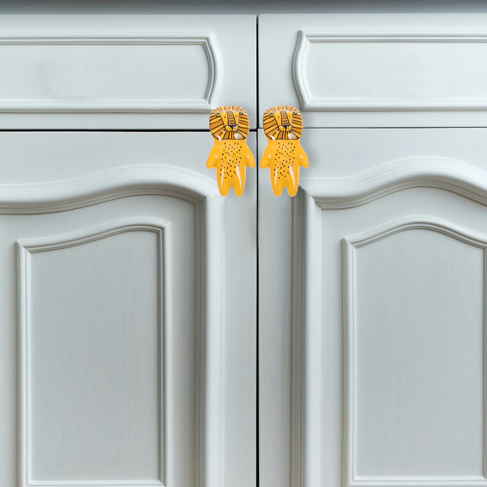 

8Pcs Ceramic Cartoon Animal Drawer Knobs Creative Cabinet Handles for Wardrobe Dresser Decorative Pulls Cabinet Knobs