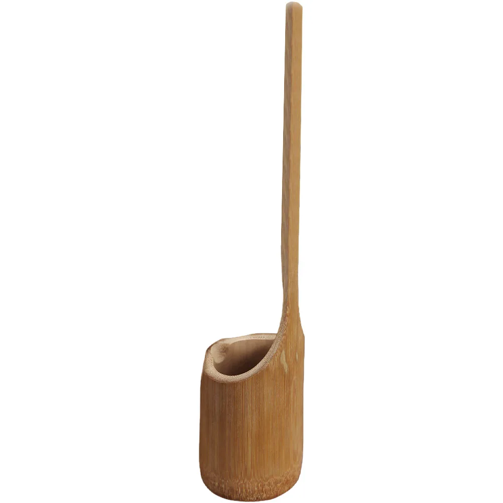 

Bamboo Ladle Long Handle Spoon Scoop Tool for Kitchen Restaurant Japanese Style Fluid Transfer Water