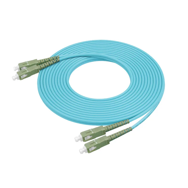 10pcs OM3 Fiber Optic Patch Cord Jumper SC FC10 Gigabit Multimode Dual Core 3.0 Duplex Optical Fiber Extension Cable Wholesale