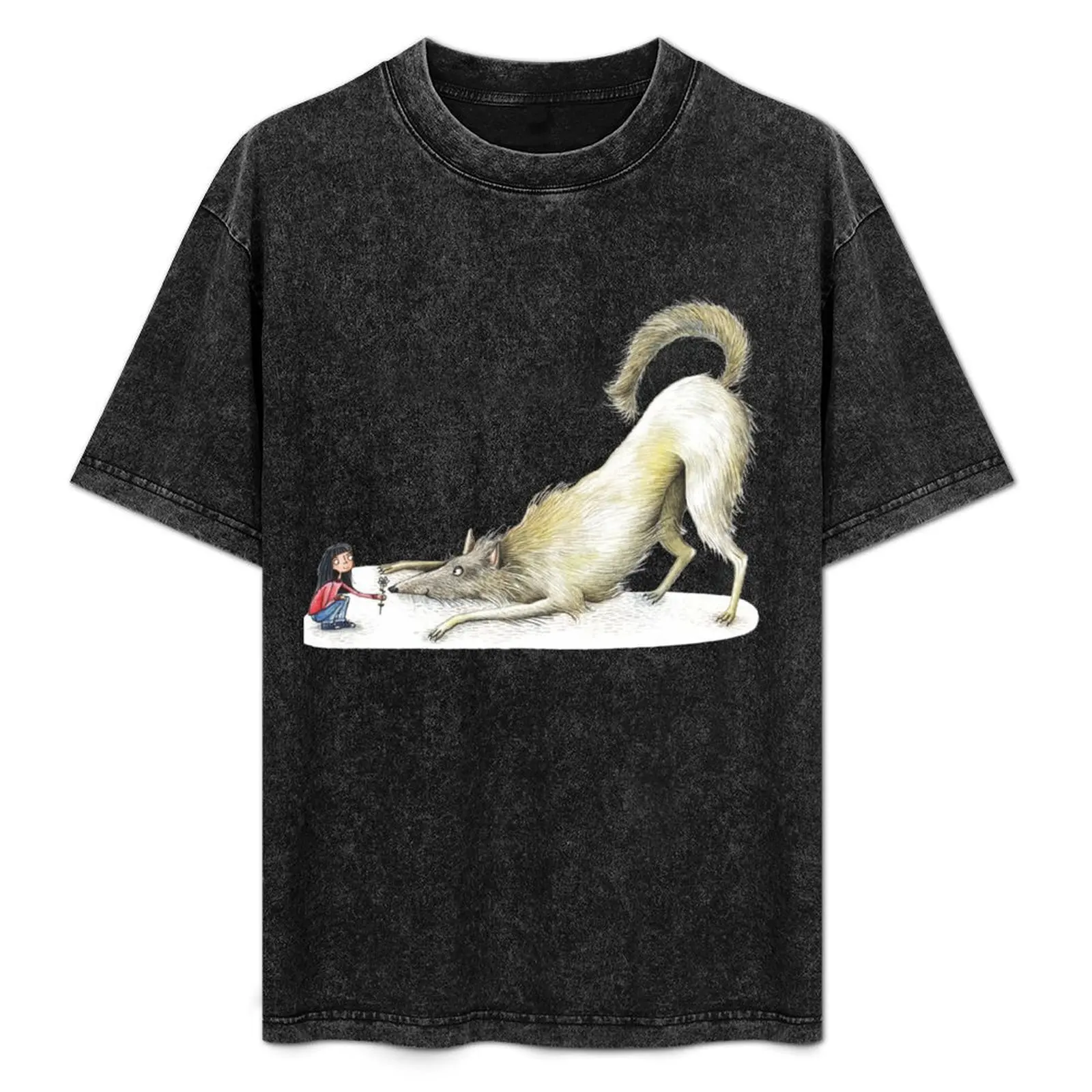 

Wolf & Mdchen - Spielaufforderung - Play Bow T-Shirt Dry Fit Athletic Short Sleeve Shirt