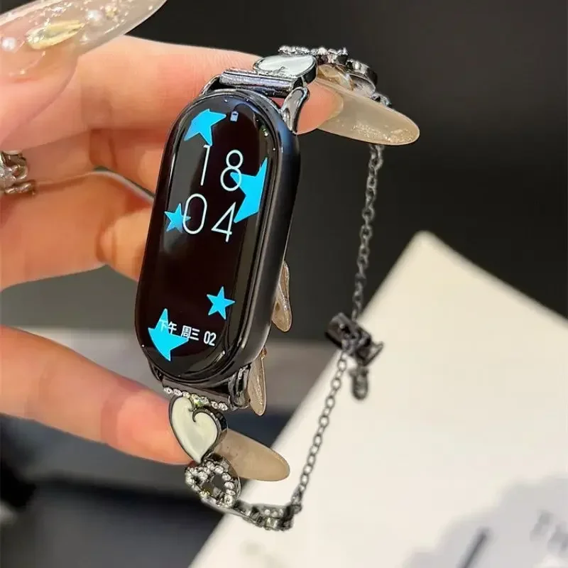 

Браслет с полым сердцем подходит для Xiaomi Watch 8/9 Pro, 8/8NFC/9/9NFC/10/10NFC, для ремешков для часов Redmi Watch 4/5