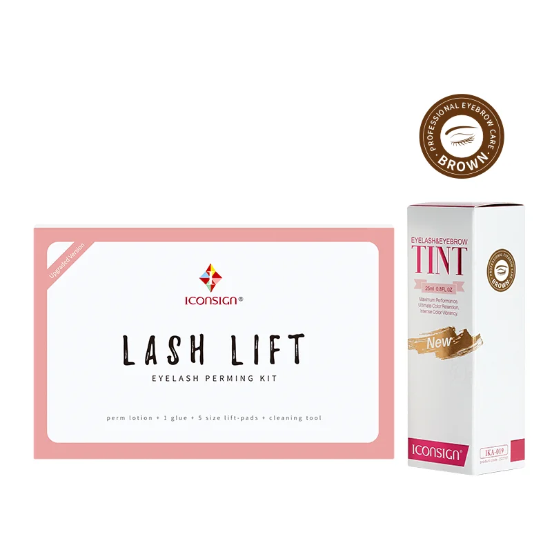 ICONSIGN รุ่นอัพเกรด Lash Lift Kit และใหม่ Eyelash Eyebrow Tint Kit Eyelash Lifting Dye Eyelash Brow Beard Eye เครื่องมือแต่งหน้า