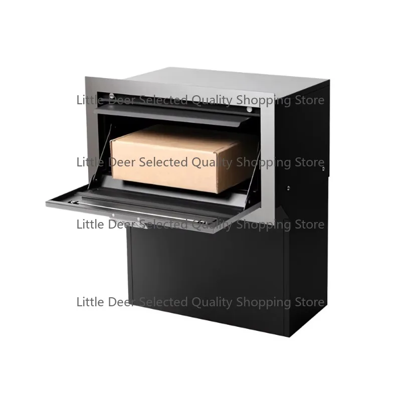 Commercial Recessed Parcel Drop Box,Wall Mount Mailbox with Large Capacity Durable Parcel Drop