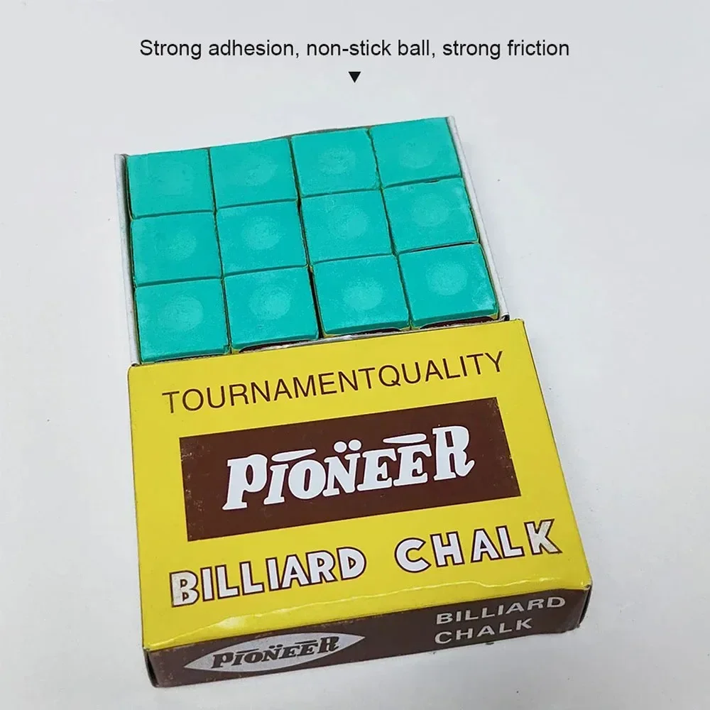 12 قطعة الطباشير مكعب السنوكر عدم الانزلاق تجمع جديلة الطباشير تسعة الكرة تلميح الطباشير الاحتكاك القوي منخفضة الغبار الأزرق/الأخضر البلياردو المنافسة #5