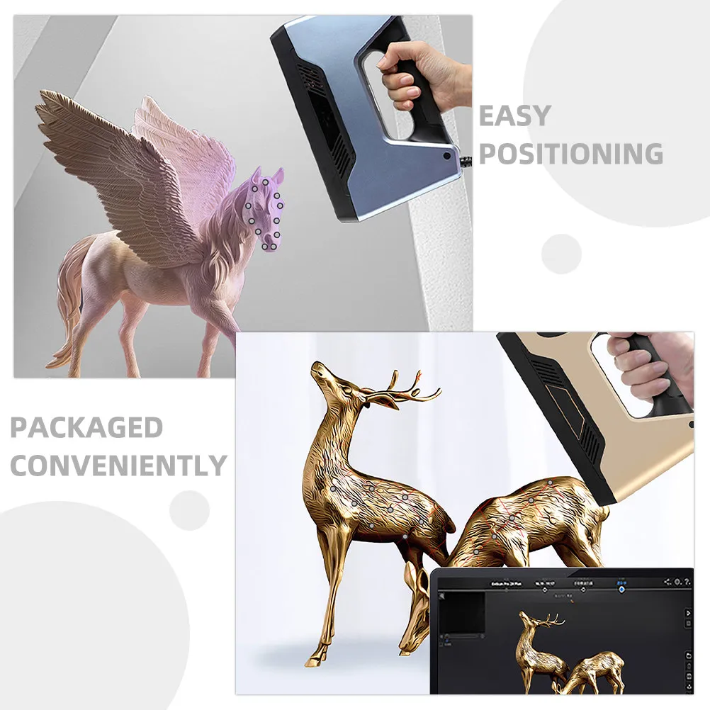 5Sheets 3D Scanning Reflective Marker Points 0.15mm Black Contour Positioning Targets 3D Scanner Reference Dots Optical