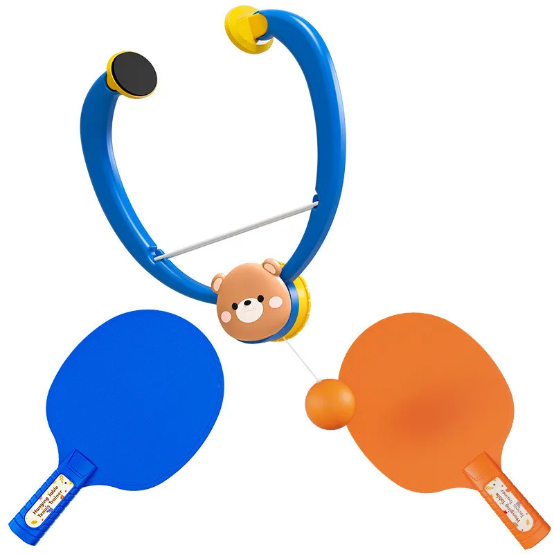 Hanging Table Tennis Trainer With Racket Mini Badminton Tennis Ball Parent-child Interactive Game Indoor Outdoor Kids Sports Toy