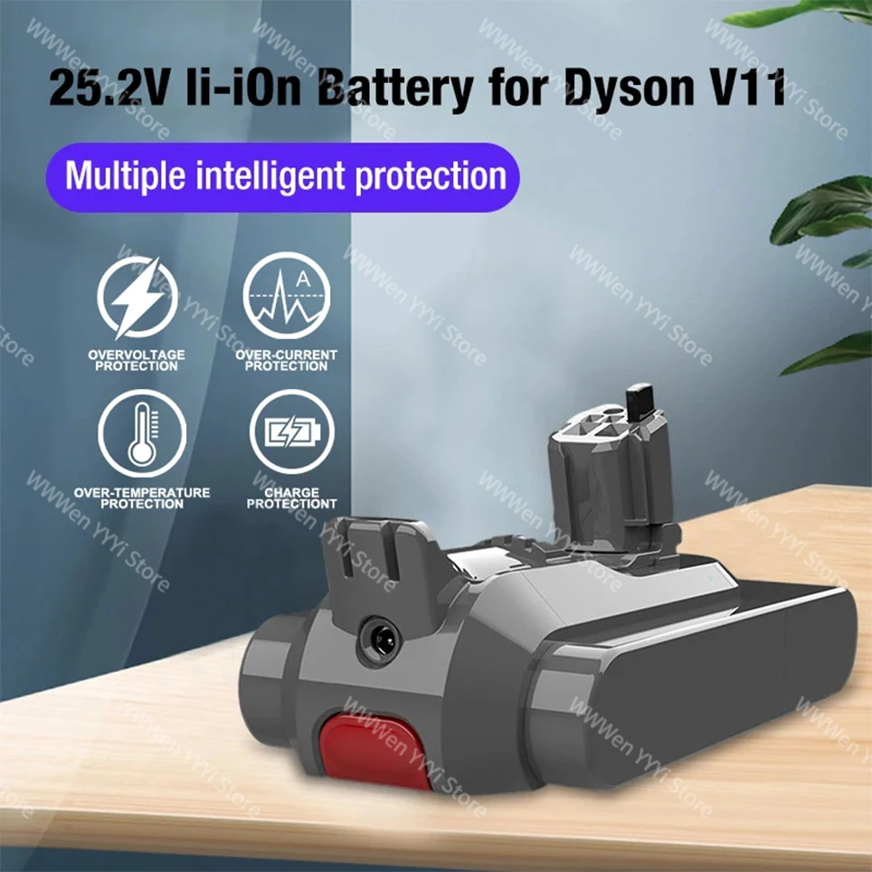 25.2V 9.8Ah Li-ion Battery For Dyson SV14 SV15 Vacuum Cleaners Fluffy SV15 V11 Absolute Extra V11 Absolute V11 Animal 970145-02