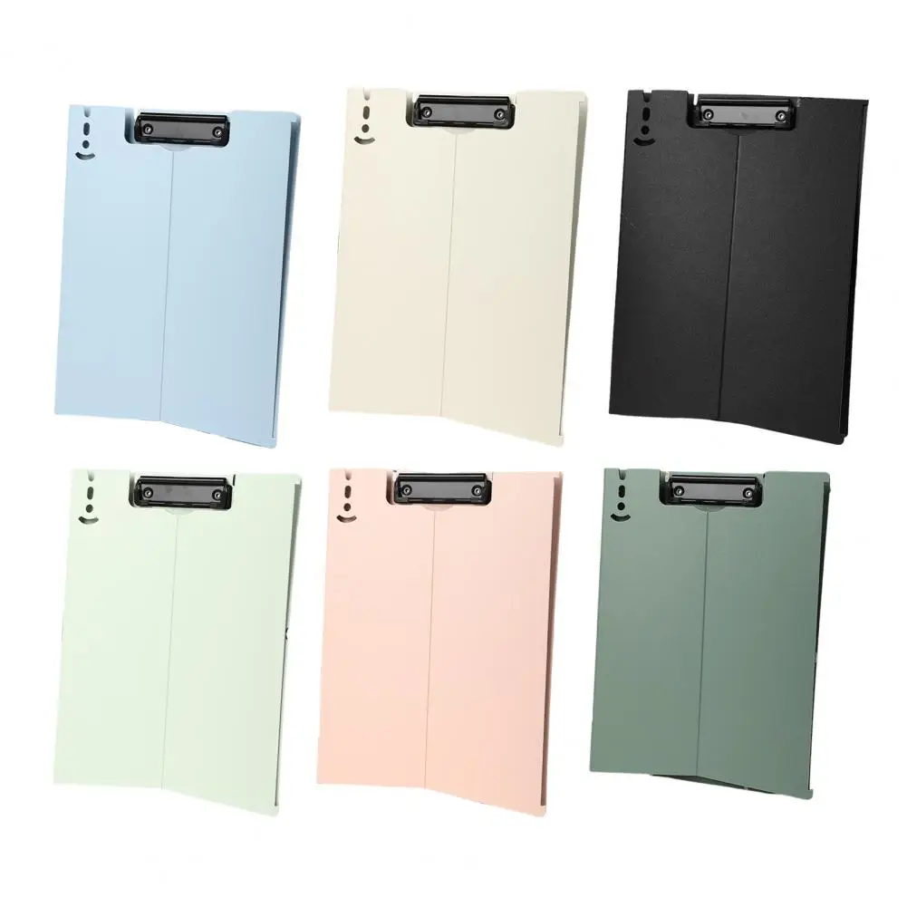 Portapapeles plegable para archivos, organizador impermeable, A4, carpeta de Clip con abrazadera de placa Vertical para archivos de oficina