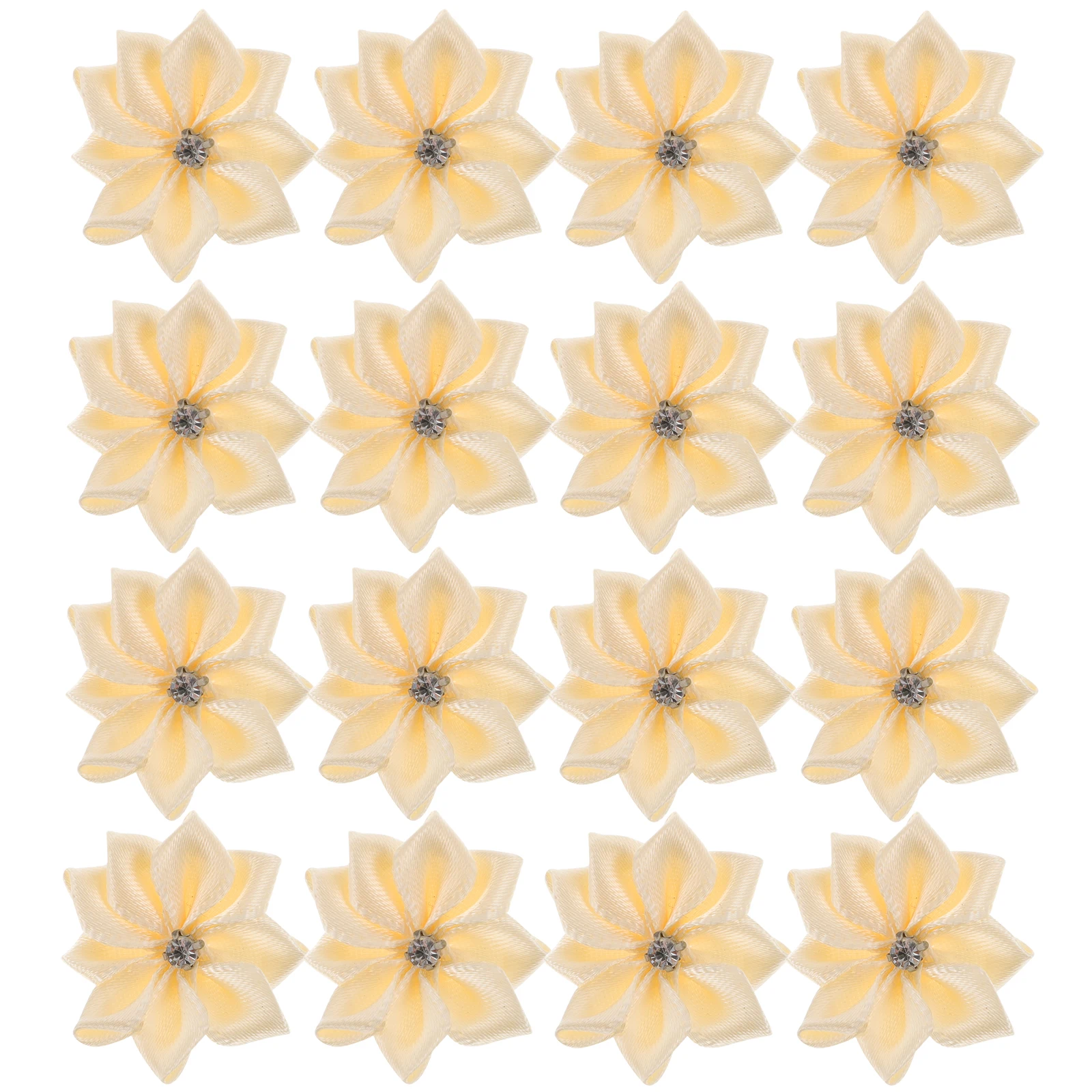 

Flowers Small Hair Accessories with Diamonds Decorations Patch Hairpin Decorative Sewing Patches