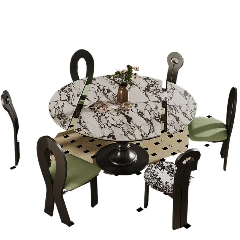 

Solid wood dining table and chairs