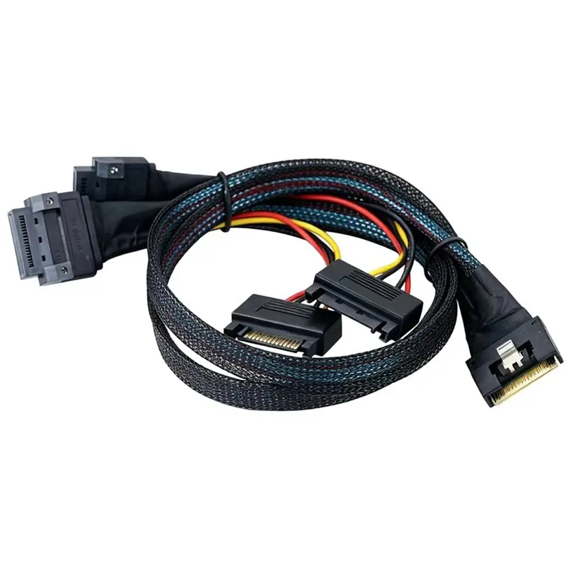 hot-selling-pcie-slimline-sff-8654-8i-2-port-gen-z-1c-anti-mis-insertion-full-coverage-connector-breakout-cablepcie-slimline-sf