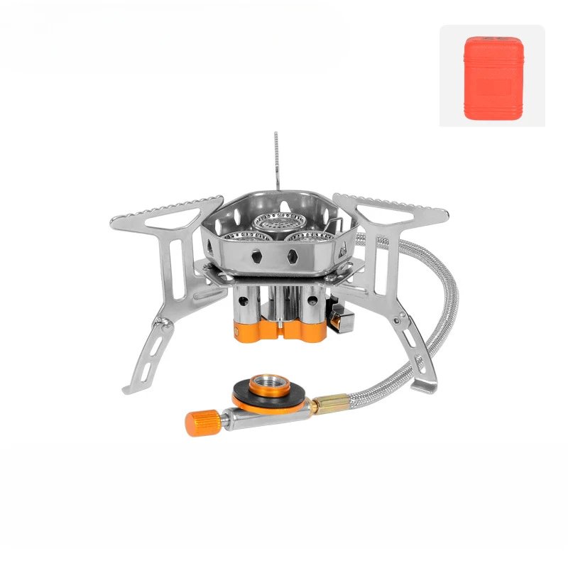 

Camping Tourist Burner Big Power Gas Stove Cookware Portable Furnace Picnic Barbecue Tourism Supplies Outdoor recreation