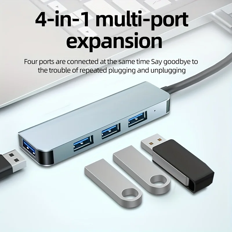 

4 Ports USB 3.0 Adapter USB3.0 HUB 3 0 5Gbps High Speed Multi USB-C Splitter for Lenovo Macbook Pro PC Accessories USB C