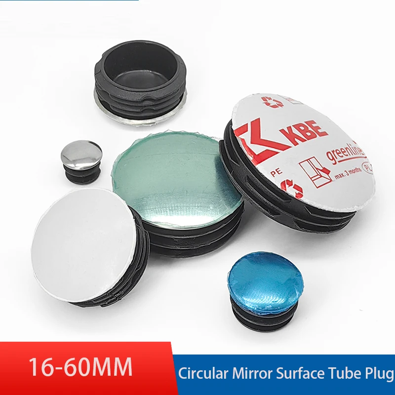 16-60mm Mirror Finish Stainless Steel Tube Caps | Round Pipe End Plugs Sealing Accessories
