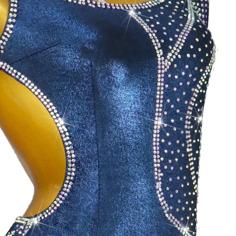 Sukienka do tańca latynoamerykańskiego damski strój konkursowy dziewczęcy strój balowy samba nowy elegancki długi seksowny amerykański strój na imprezę