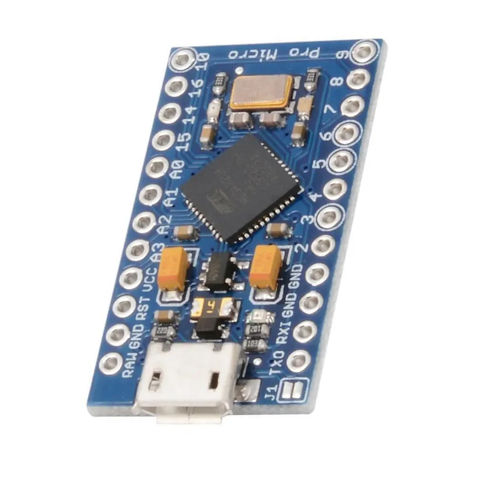 Imagem -03 - Placa de Desenvolvimento Micro Microcontrolador Pro Micro Mini Leonardo Atmega32u4 Nano Para-arduino 5v 16m 10 Pcs por Lote