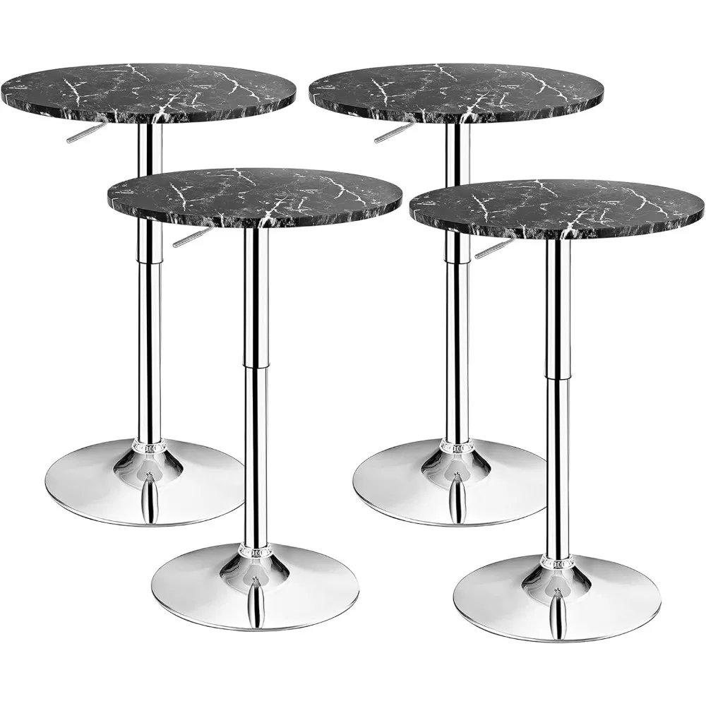 

Height Adjustable Bar Table, Swivel Bistro Pub Table for Home & Kitchen(4 Pack,