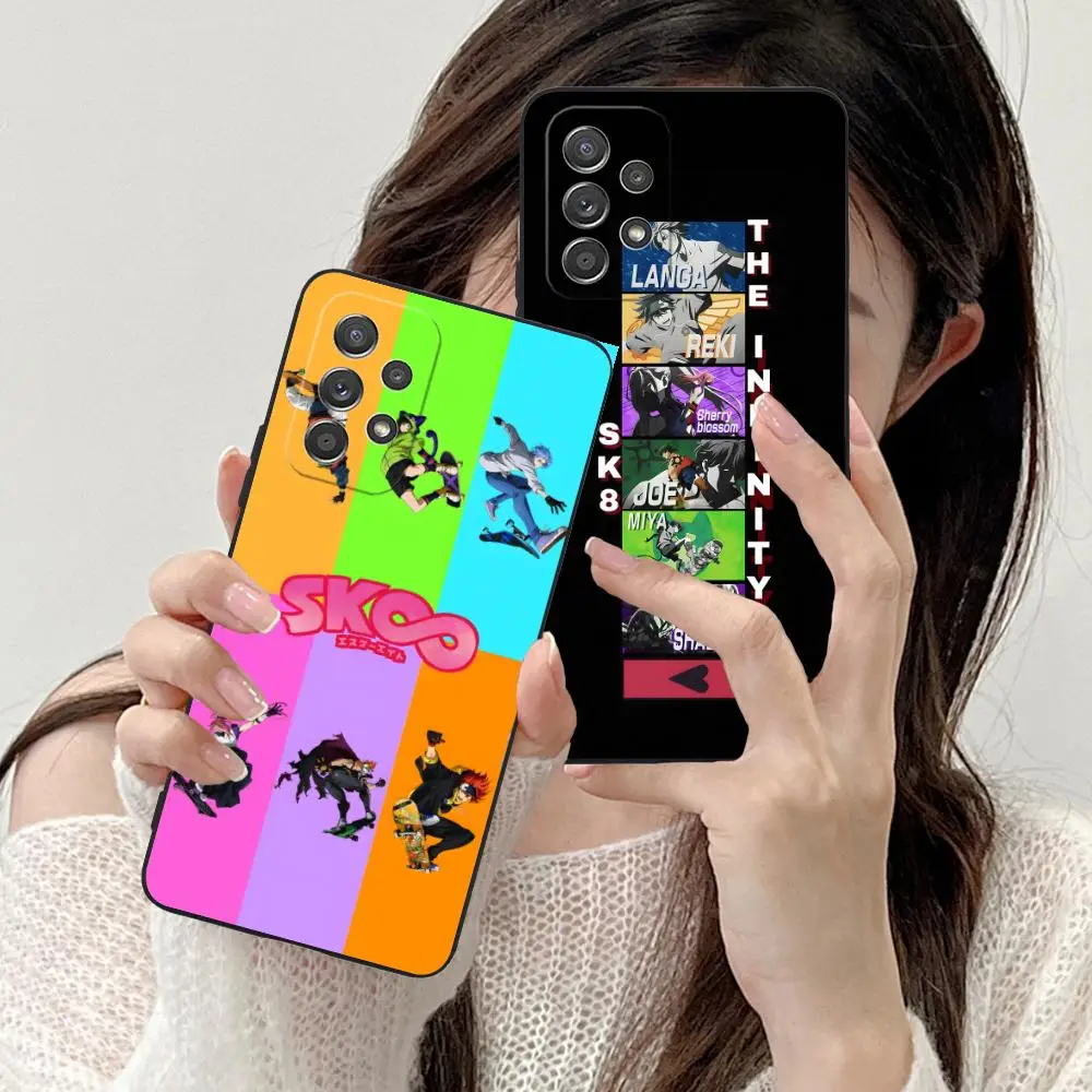 SK8 Infinity Phone Case for Samsung Galaxy M55 54 42 35 34 33 32 23 22 15 14 13 12 F55 5G Soft TPU Shockproof Cover