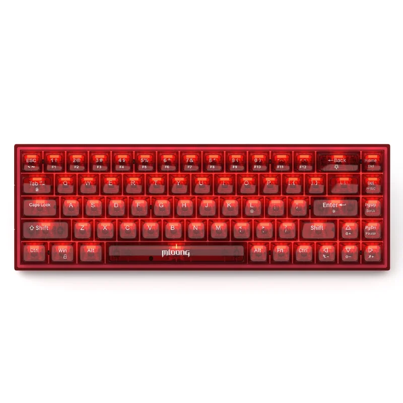 Minglongtang K680 2nd Generation Glitter Shaft Wired Mechanical Keyboard Customized Gift For Boys And Girls Mechanical Keyboard