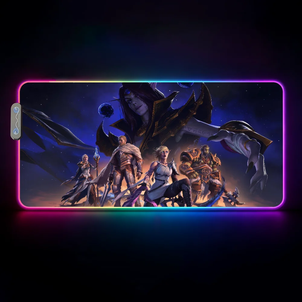 world-of-w-warcraft-マウスパッド-防水-rgb-led-ライト-カラフルなゲームキーボード-滑り止めカバー-デスクマット表面