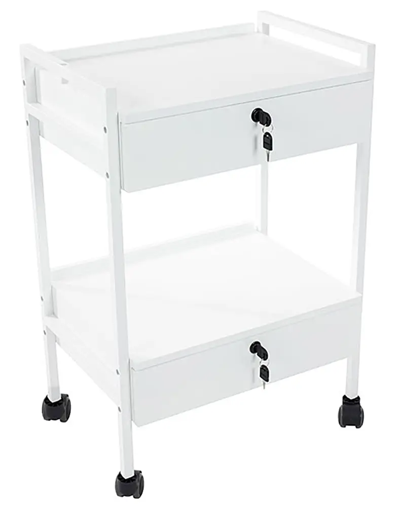 

Pro Medical Dental Mobile Utility Cabinet & Cart with Steel Frame and Two Drawer, Customized