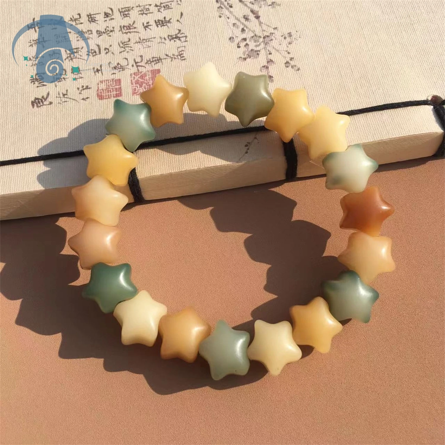 

Натуральный браслет из семян Бодхи ручной работы со звездами и резными бусинами унисекс, буддийская мала, йога, медитация, духовные украшения, подарок для мужчин и женщин