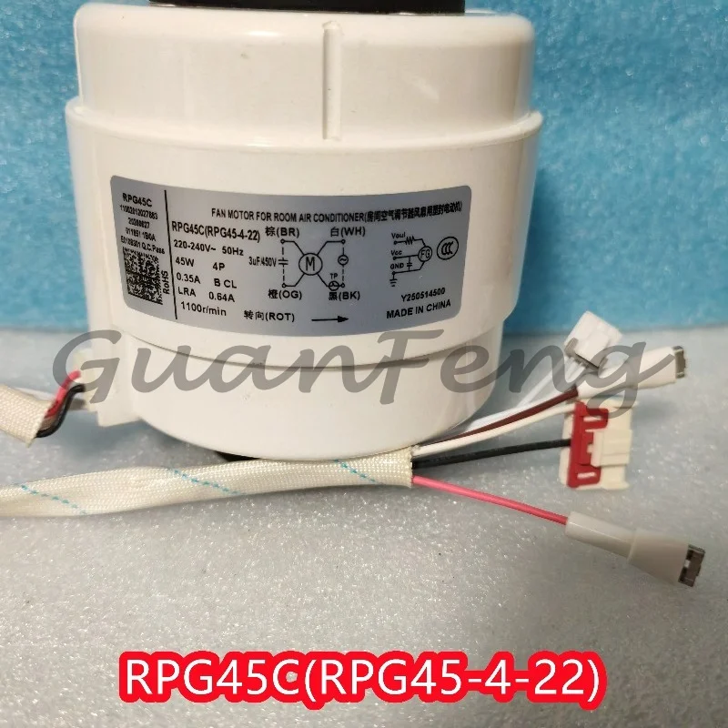 New For Air Conditioner RPG45C YKFG-45-4-22 Indoor Motor 45W Fan Motor H-axis Reverse