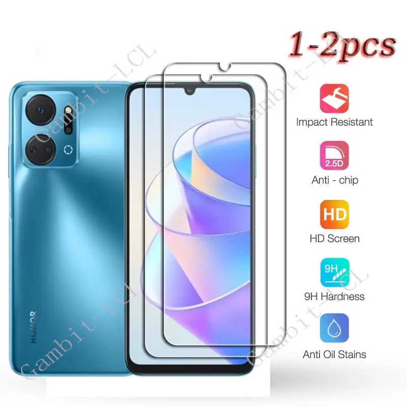 1-2PCS For Honor X5 X6 X6s X7 X8 X9 4G X10 X6a X7a Plus X8a 5G X30 X30i X40 GT X40i X50i Tempered Glass Protective Screen Film