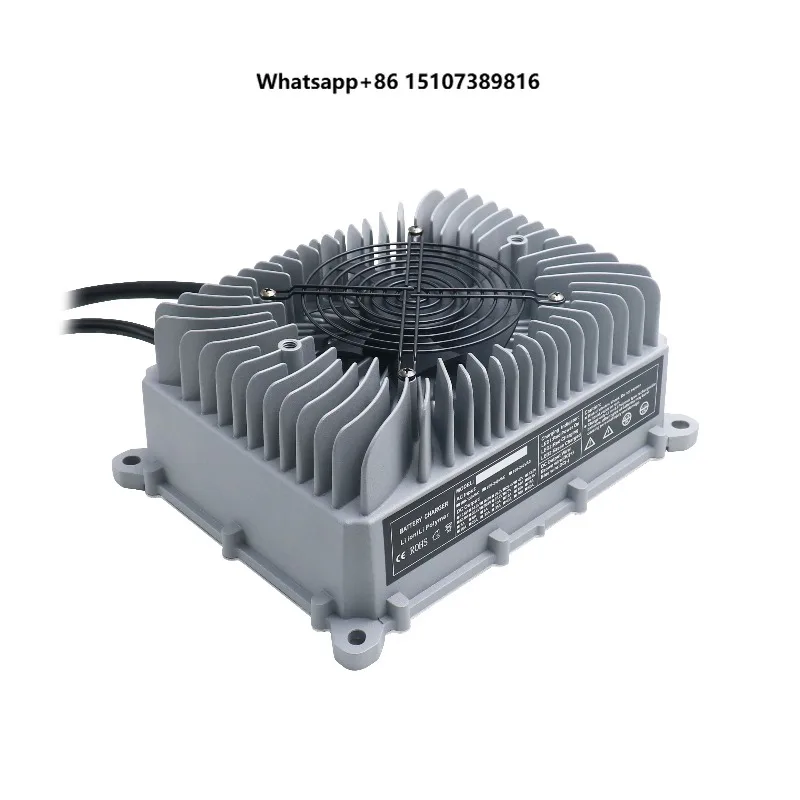 3000W 12V 100A AC/DC Industrial On-Board Aluminum Case Electric Lithium Lead Acid LiFePO4 Battery Charger Fast Automatic