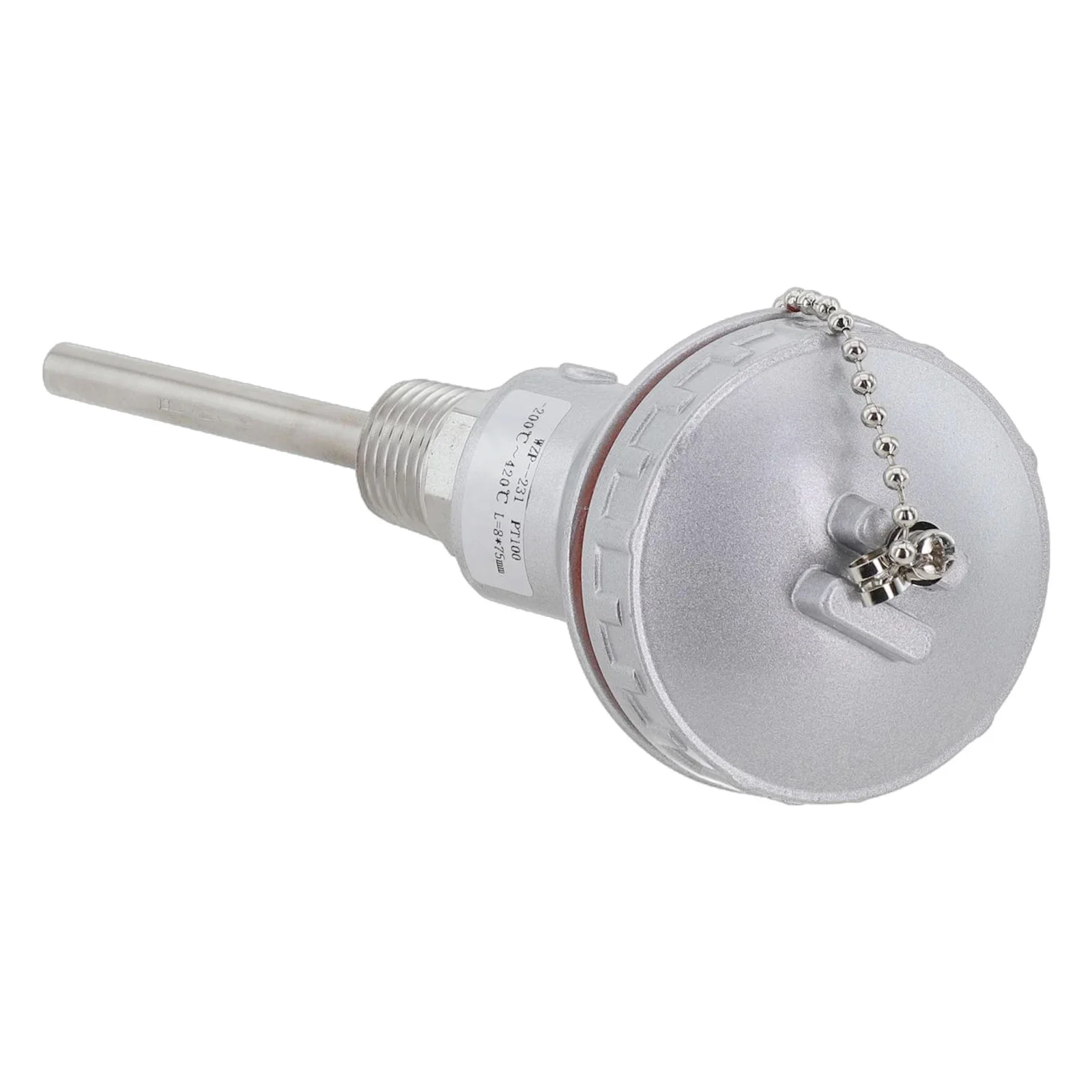 

RTD PT100 Sensor Probe Temperature Sensor Probe Terminal Head Thermocouple Terminal Head 1/2" NPT Thread Durable