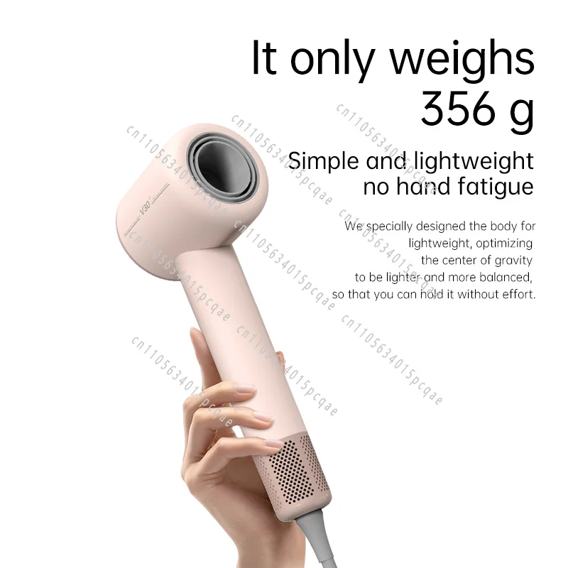 Ion Travel Hair Dryer with Brushless Motor, High Speed, Compact Design, Low Noise, Suitable for Home Use