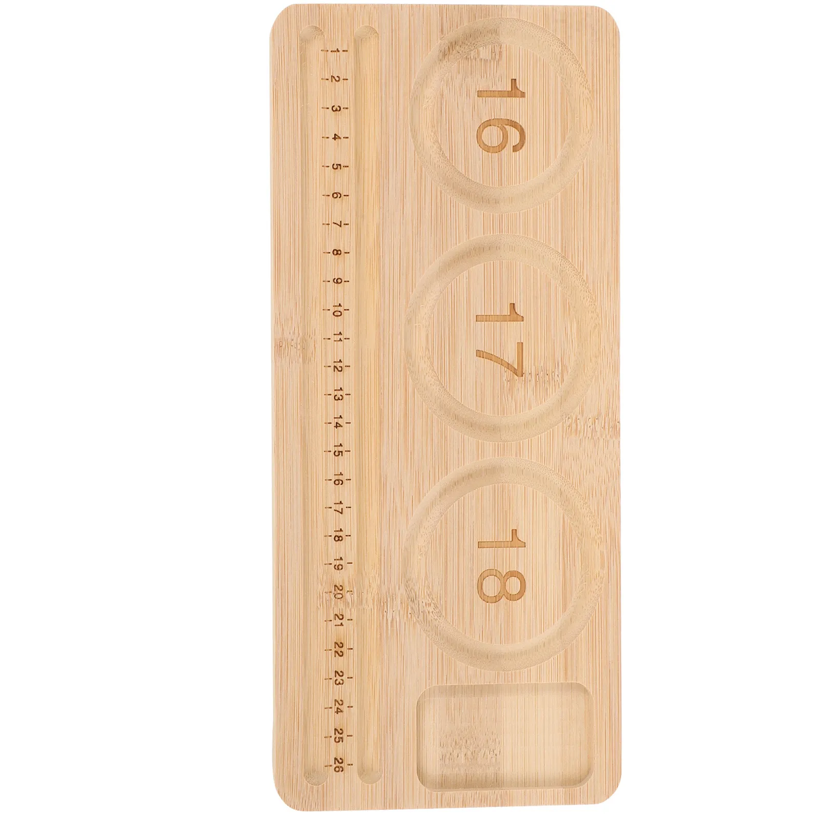 

Bamboo Bead Tray for Jewelry Making DIY Bracelet Design Board Measurement Scale Beading Board Beading Supplies for Bracelet