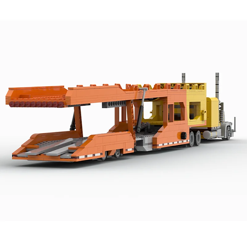 نموذج شاحنة حضرية Moc بنة وحدات نقل السيارات حزمة نموذج تكنولوجيا الطوب التجمع لعبة عطلة البناء #3