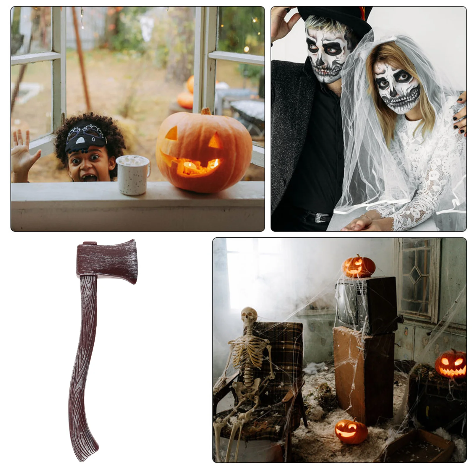 Halloween Bijl Kostuum Prop Realistisch Nep Plastic voor Mannen Vrouwen Piraat Warrior Cosplay Accessoire Feestartikelen