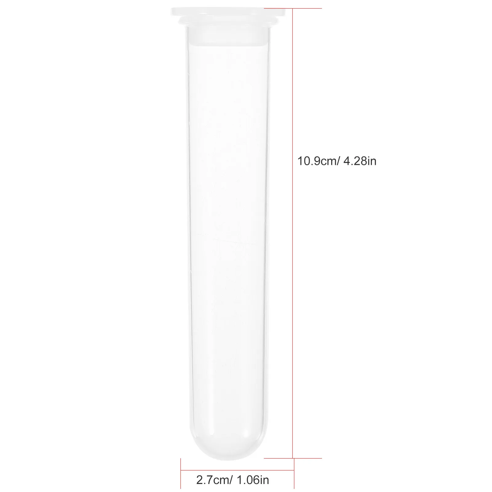 100Pcs Premium Plastic Centrifuge Tubes with Lids Small Lightweight Round Bottom Centrifuge Tube for Lab Experiment Liquid