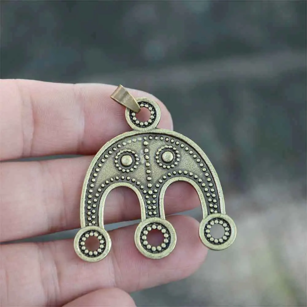 Nostalgia Ancient Slavic Lunula Moravia Lunitsa Womens Pendants Necklaces Viking Talisman Amulet Jewlrey