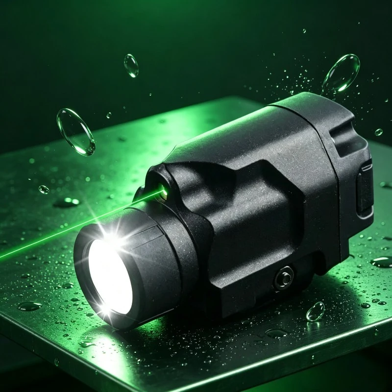 Sleek‑Look Firm‑Constructed Metal Strobe Flashlight, Tunable Intensity Light 20MM Rail Compatible