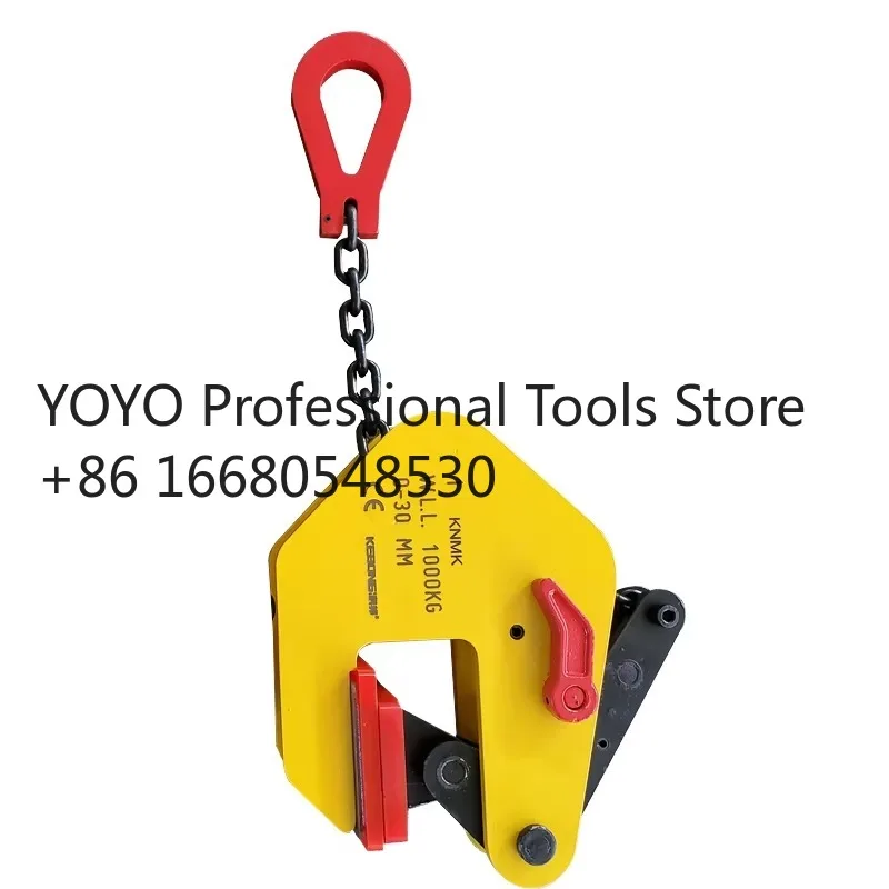 L6sCarbon Steel Synthetic Pads Vertical Lifting Plate Clamp Industrial Grade Non-Marking for Assembly 3-Year Warranty OEM
