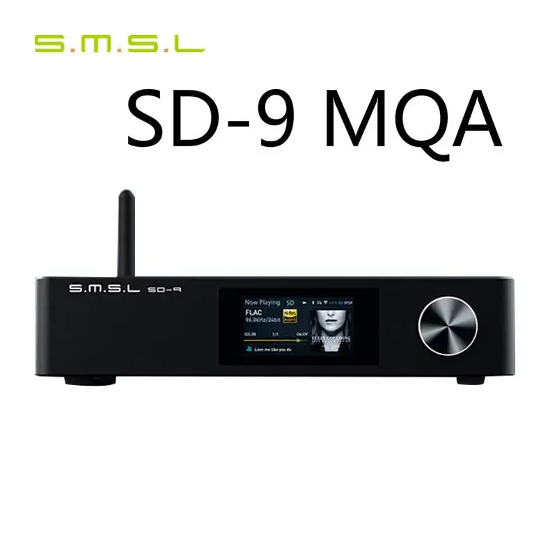 

SMSL SD-9 SD9 MQA Full Decoding HIFI Network Music Player SD9 Support DSD, WAV APE,FLAC AIFF, Bluetooth DLNA MP3 Desktop Player