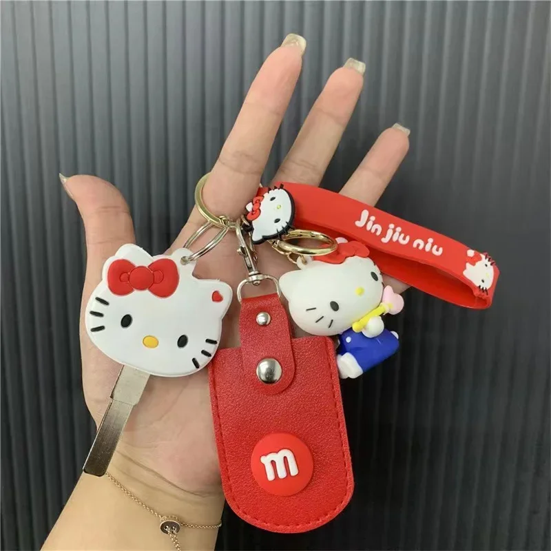 

2026 Sanrio Hello Kitty Keychain, Pompom Purin, Silicone Key Case, Pendant, Cinnamoroll, Kuromi, My Melody, Car Key Chain