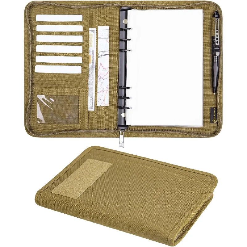 Camouflage Tactical Stationery Outdoor Tactical Portable Notepad Loose-leaf Removable A5 Notebook Case
