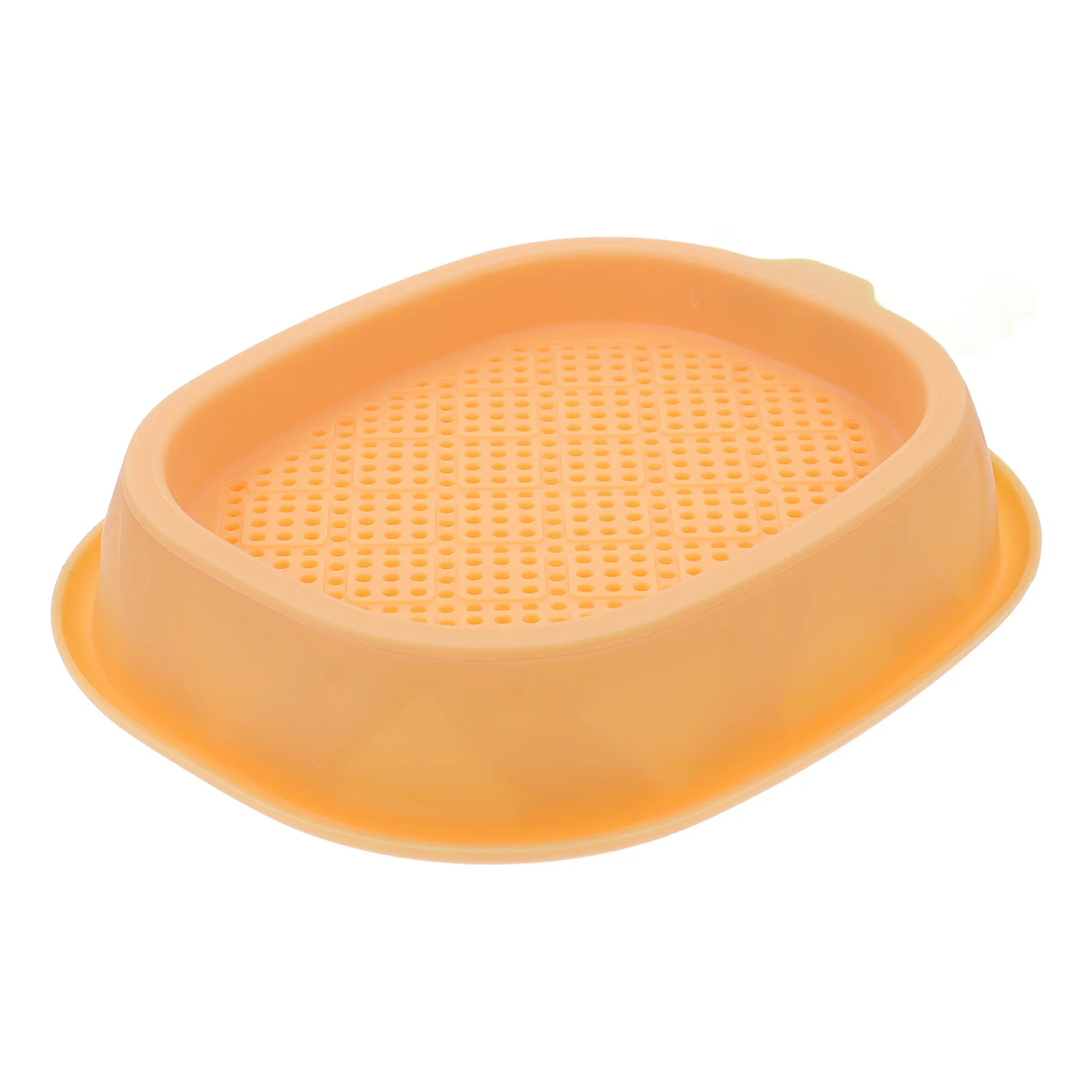 Hydroponic Cat Grass Planter Yellow Design for Cats Indoor Use Promotes Digestion Reduces Anxiety Layered Drainage