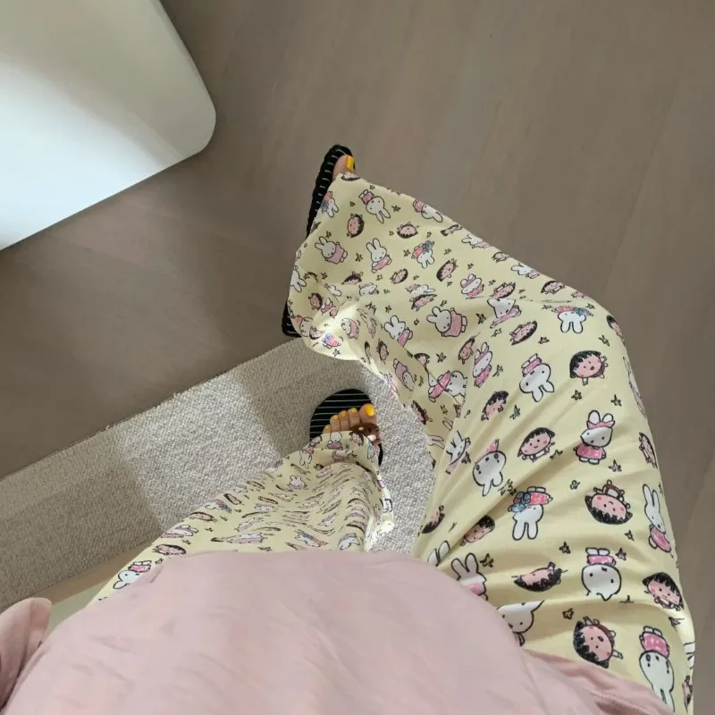 

Повседневные брюки Miffy, простые повседневные брюки для прогулок, подходят для выхода на улицу, на все сезоны, облегающие, с мультяшным принтом, повседневные брюки, рождественский подарок для друзей