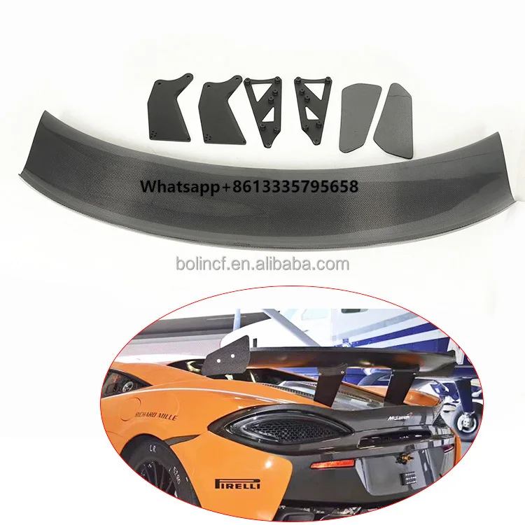 

GT Style Carbon Fiber Rear Spoiler Rear Trunk Wing for McLaren 540C 570GT 570S 570 Body Kits Car