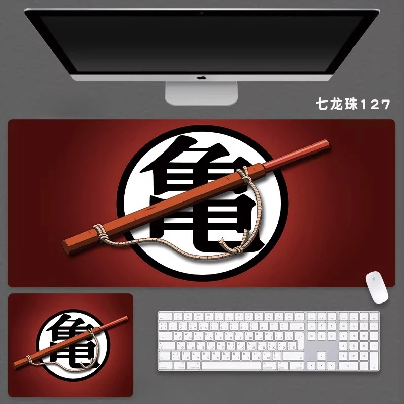 High Definition Dragon Ball Leather Mouse Pad Sustainzed Boys Anime 2D Esport Game Computer Keyboard Student Desk Mat Tablecloth