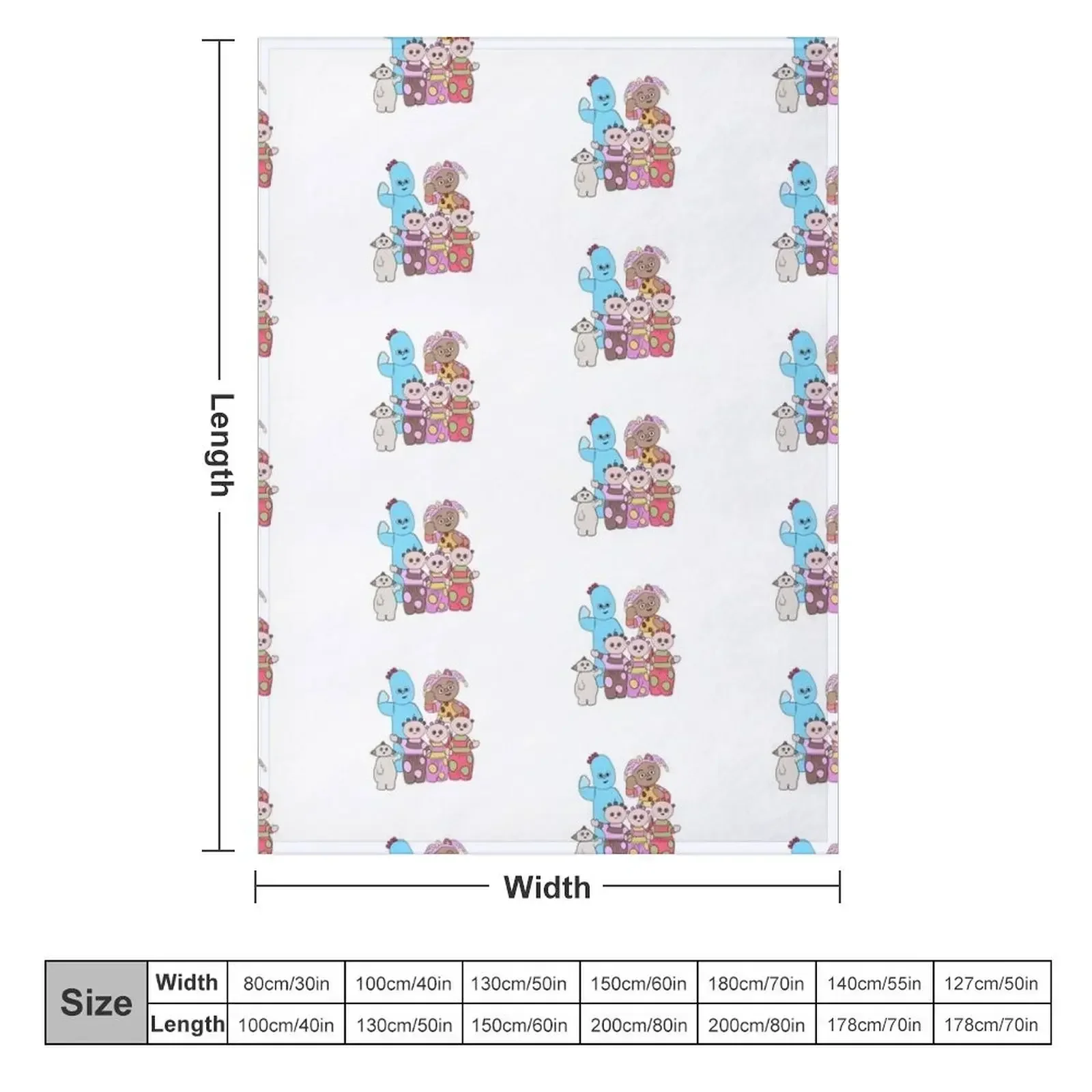 Iggle piggle , upsy daisy, Makka Pakka Throw Blanket Decorative Sofa Heavy Retros manga Blankets