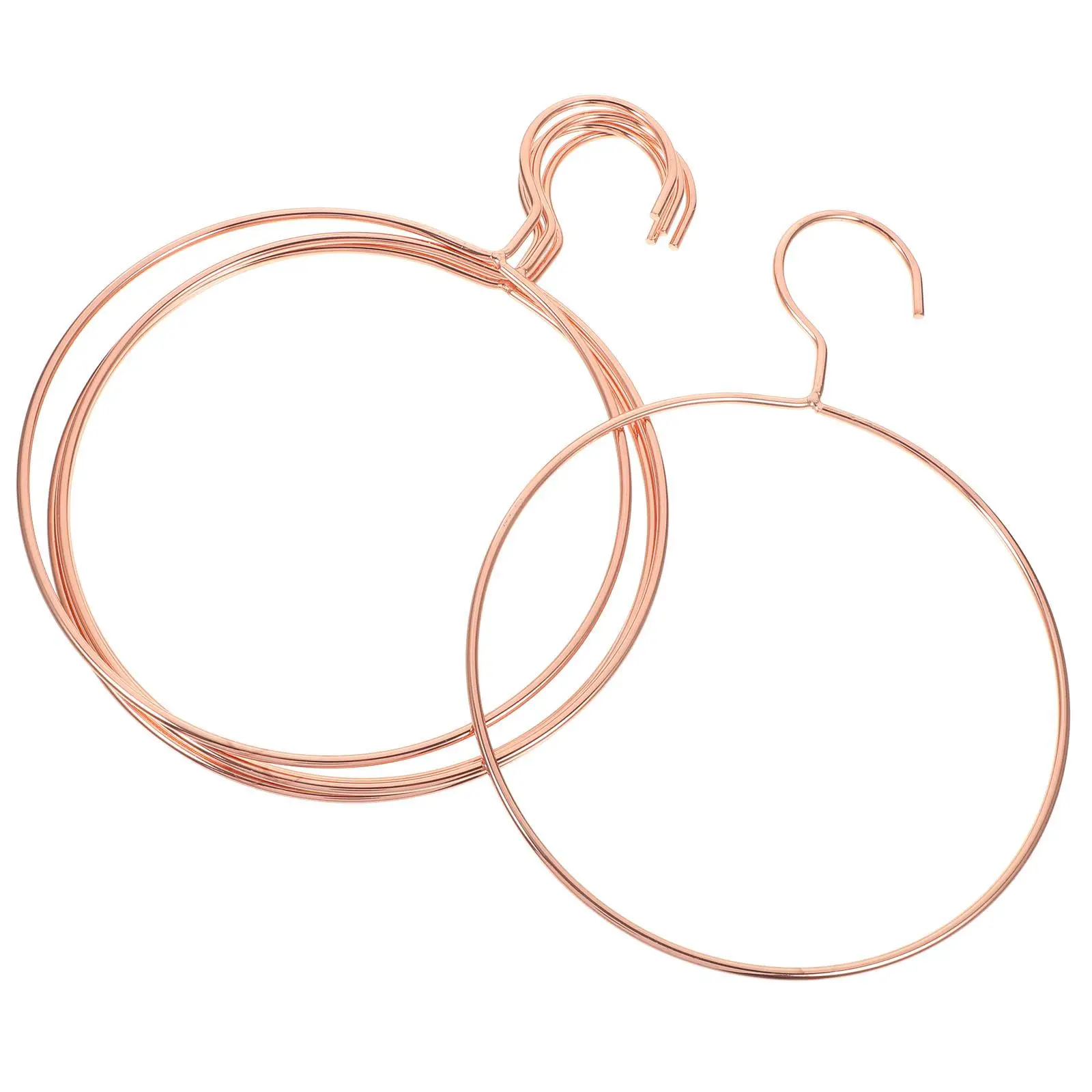 

5Pcs Round Hangers EcoFriendly Material HeavyDuty Fashion Clothes Hanging Racks Home Wardrobe Accessories