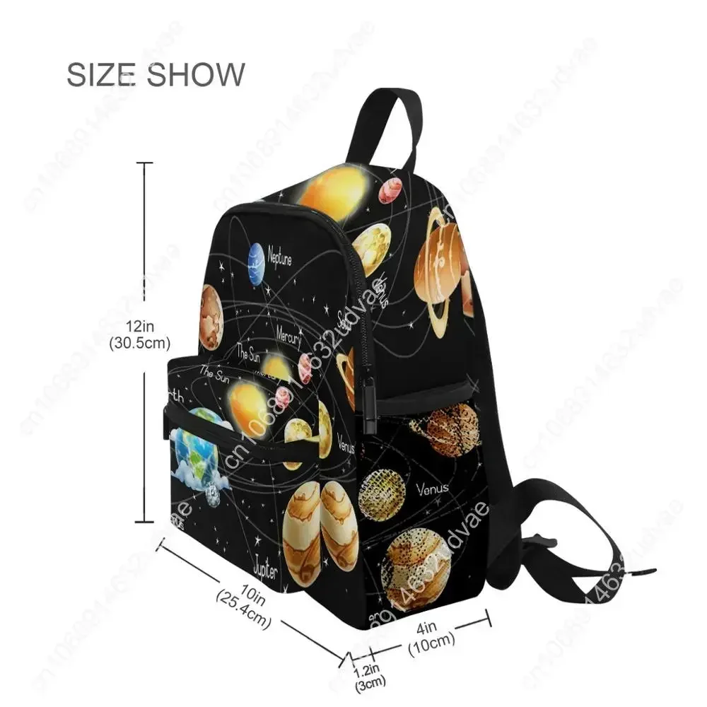 2020 novas planetas 3d impressão menina meninos mochilas design da marca mochila da criança crianças neoprene sacos de escola saco do jardim de infância