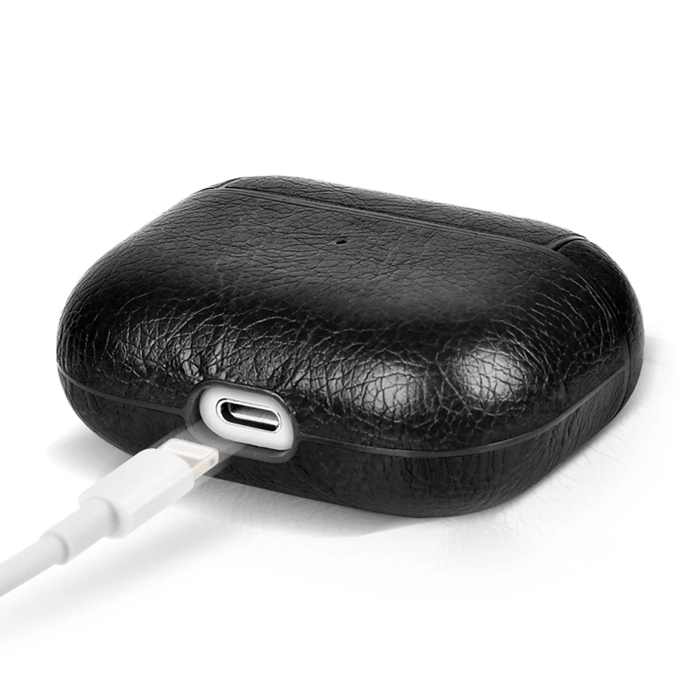 غطاء سماعة أذن من الجلد الصناعي لأجهزة AirPods 4 4th Gen حافظة لأجهزة AirPods Pro 2 2nd Pro2 حافظات لأجهزة AirPods 3 2 1 Funda سماعة الرأس Coque