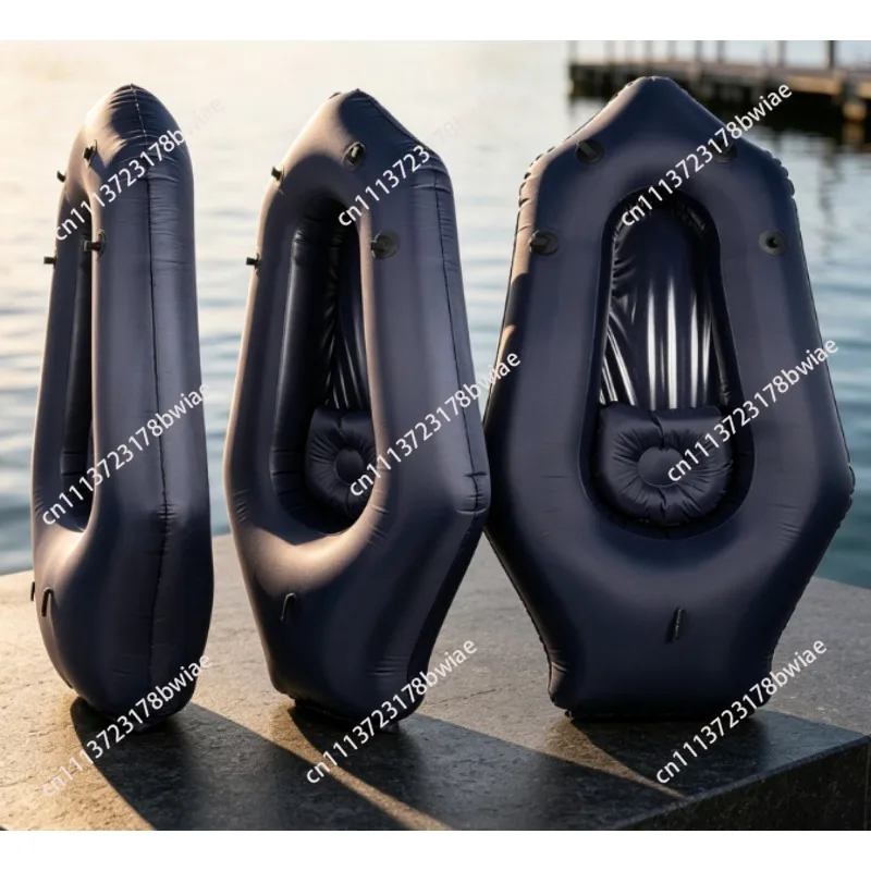 Ultralight TPU Inflatable Packraft Eco-Friendly Small Package Roll Top Closure for Outdoor Adventure And Water Sports